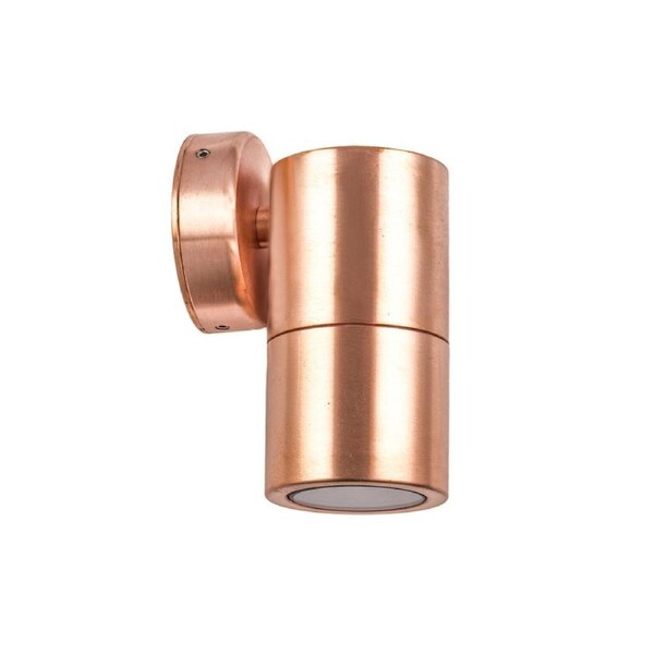 Pillar Light Fixed GU10 Copper IP65 Round Back Plate