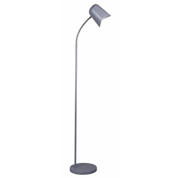 PASTEL Floor Lamp ES Matte Grey Ellipse H1545mm Adjustable with Wave Edge