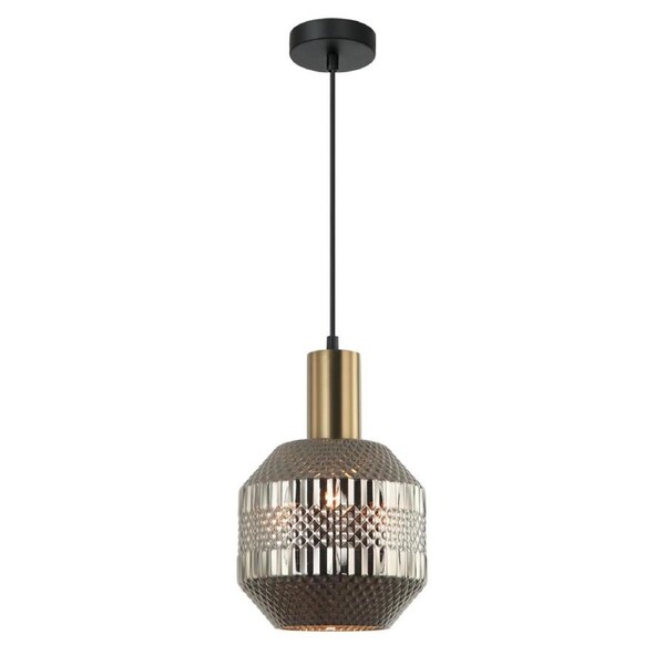 MARACA Pendant Lamp Light Interior ES Chrome Glass Jar OD200mm