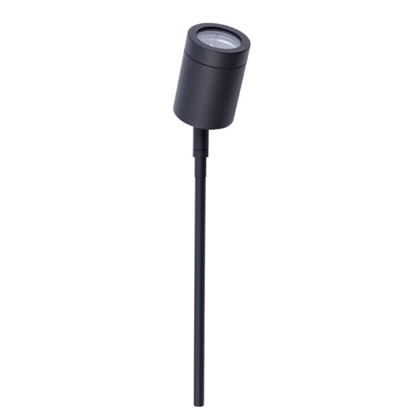 Garden Spike Light Single Adjustable 12V MR16 Black IP65 L626mm Cable encl