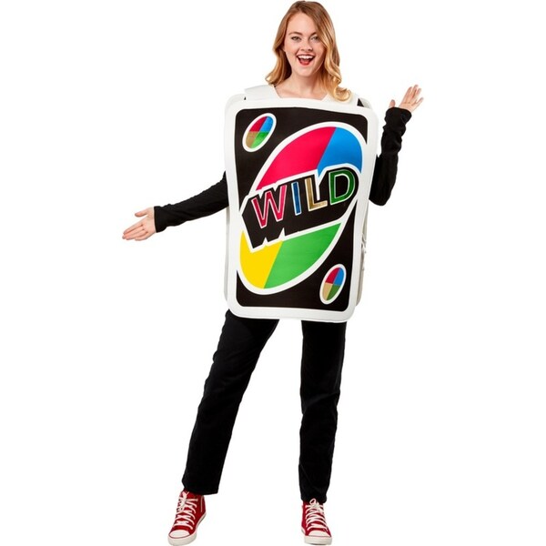 Rubies 80's Game Uno Wild Card Adult Tabard Unisex Dress Up Costume One Size