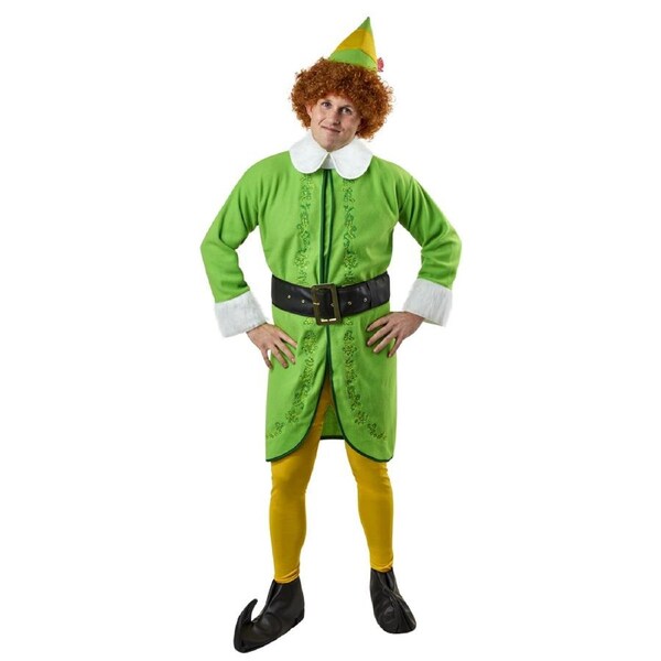 Rubies Buddy The Elf Men's Christmas Movie Dress Up Party Costume Set Size STD