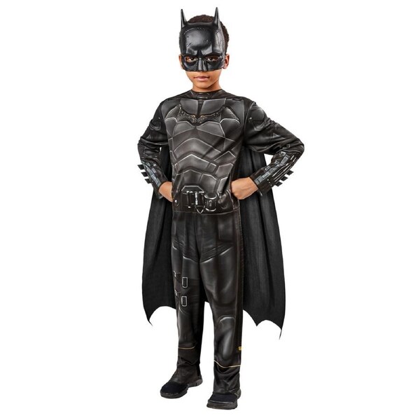 Dc Comics The Batman Classic Boys/Childrens Fancy Dress Up Costume Size 9-10yrs