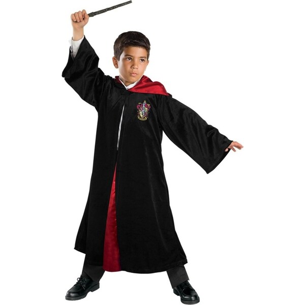 Harry Potter Gryffindor Wizard Robe Deluxe Childrens Dress Up Costume Size 9+