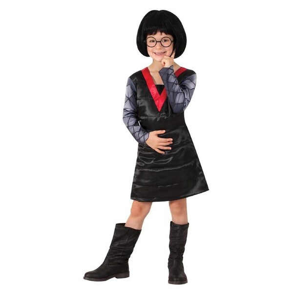 Disney Pixar Edna Mode Deluxe Dress Up Costume Kids/Children/Girls Size 4-6