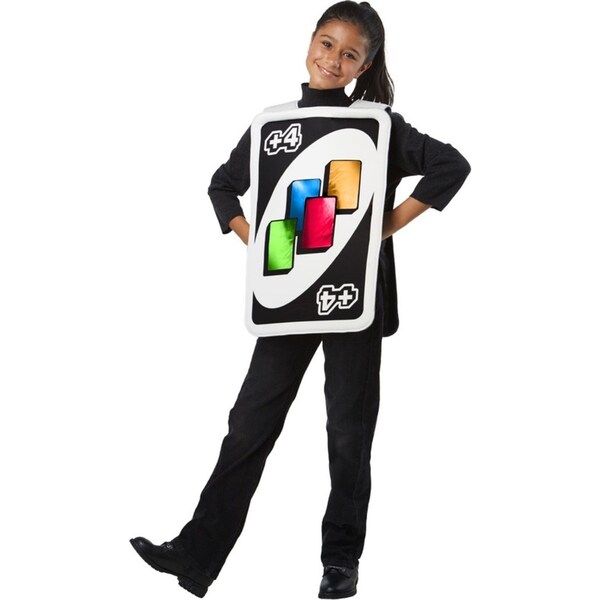 Rubies Uno Draw Four Card Child Tabard Dress Up Kids Halloween Costume One Size