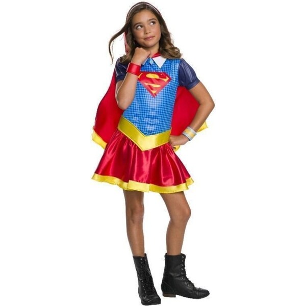 Dc Comics Supergirl Dcshg Hoodie Dress Up Halloween Party Costume Size 9-12y
