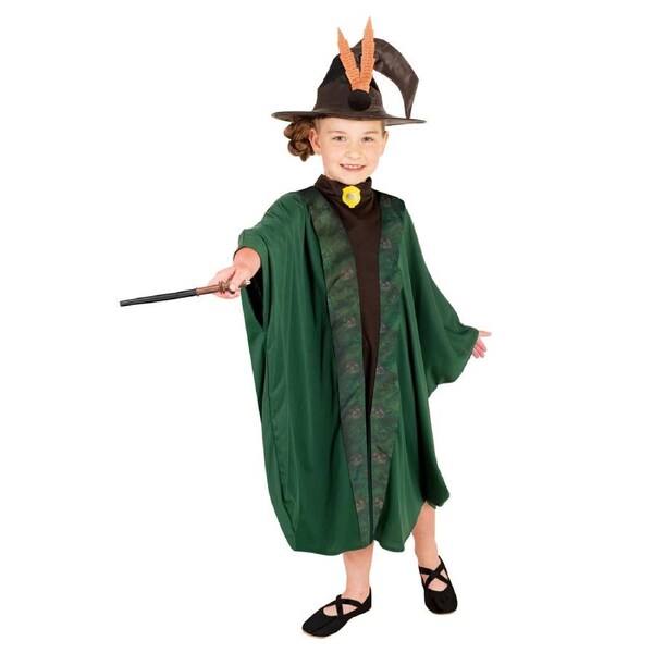 Harry Potter Professor Mcgonagall Robe Dress Up Party Costume Child/Kids Size 9+