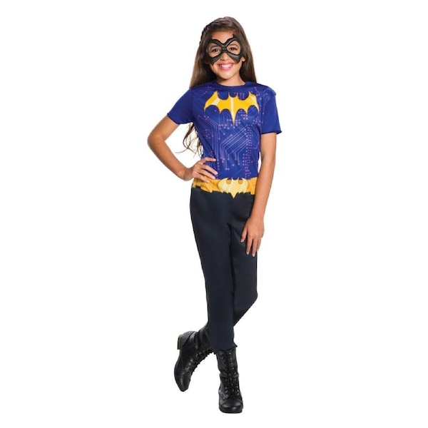 Dc Comics Batgirl Dcshg Dress Up Opp Kids/Girls Halloween Party Costume Size 6-8
