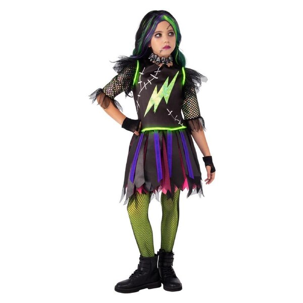 Rubies Frankie Girl Light Up Dress Up Kids/Girls Halloween Party Costume Size L
