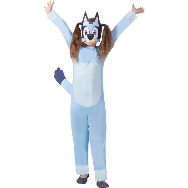 Disney Bluey Classic Dress Up Dog Halloween Costume Kids/Child Jumpsuit Size 6-8