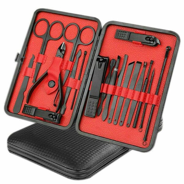 18PCS/Set Tools Pedicure Kit Stainless Steel Nail Grooming Clippers Manicure New