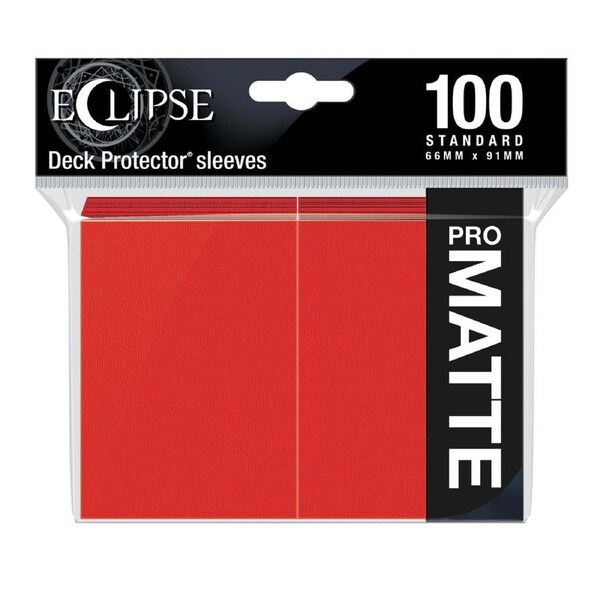 Eclipse Matte Standard Sleeves 100 pack Apple Red