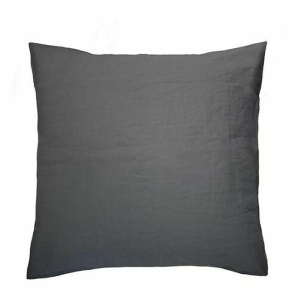 Bambury French Linen European Pillowcase -Charcoal