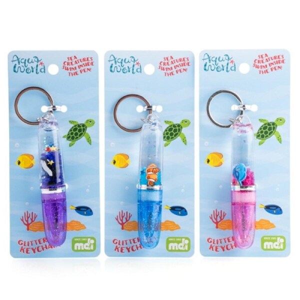 Sea Animal Glitter Pen Keychain (SENT AT RANDOM)