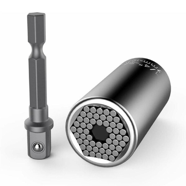 Universal Socket Wrench Alligator Magical Grip Multi Shapes Tool Drill Adapter