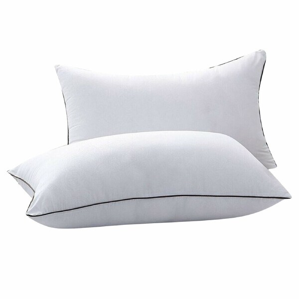 2 PACK Queen Pillow 51 x 76cm Medium Firm Bed Support Neck Head Pillows Hotel