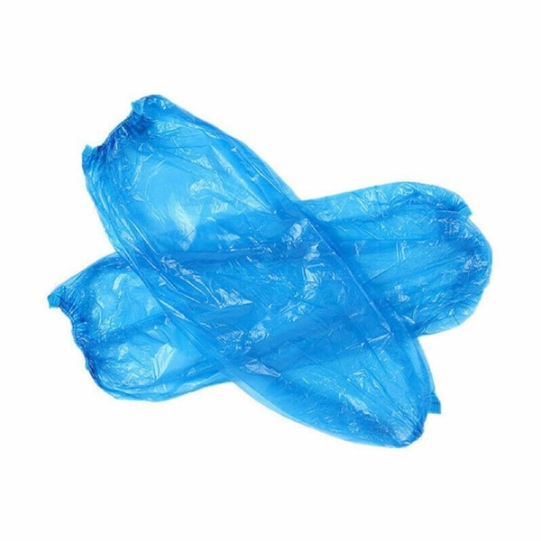 Arm Sleeves Water Proof CPE Hand Sleeve Cover Blue