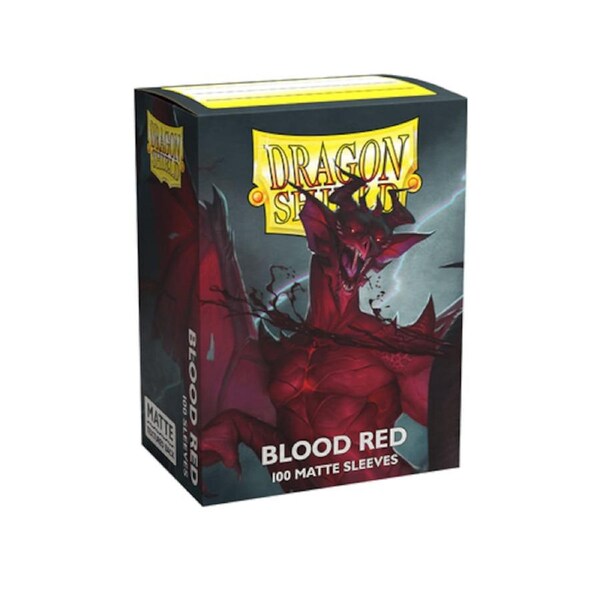 Dragon Shield - Standard Matte Blood Red Sleeves 100 pack