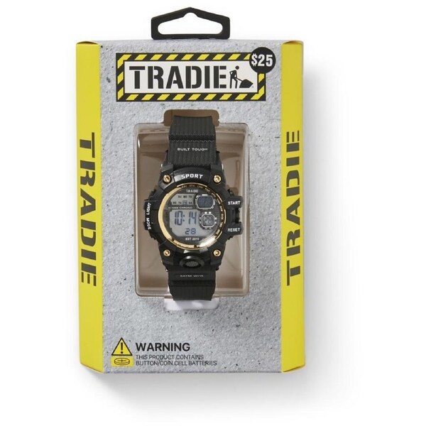 Tradie Kids Digital Watch - Black