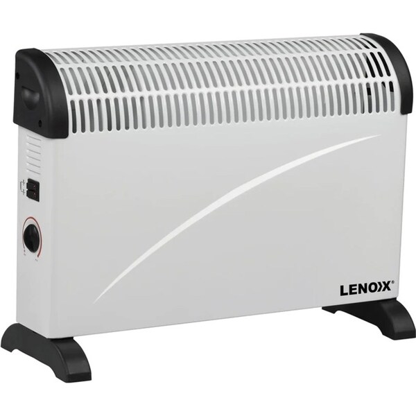 Lenoxx 2000W Convector Heater Small 53x20x39cm Portable/Lightweight White