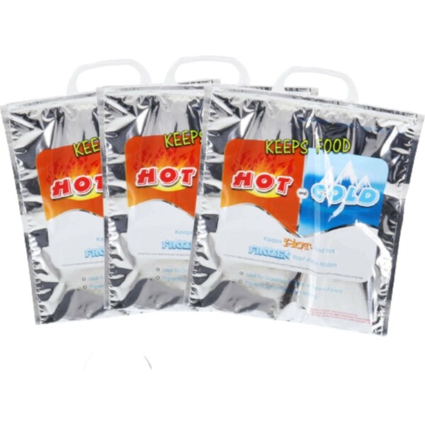 Ozoffer 3X Thermal Bags With Snap Lock Handle Hot/Cold Reusable