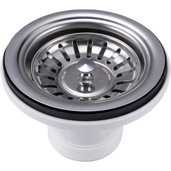 304 Stainless Steel Sink Strainer Stopper Drain Waste Plug 90/112mm