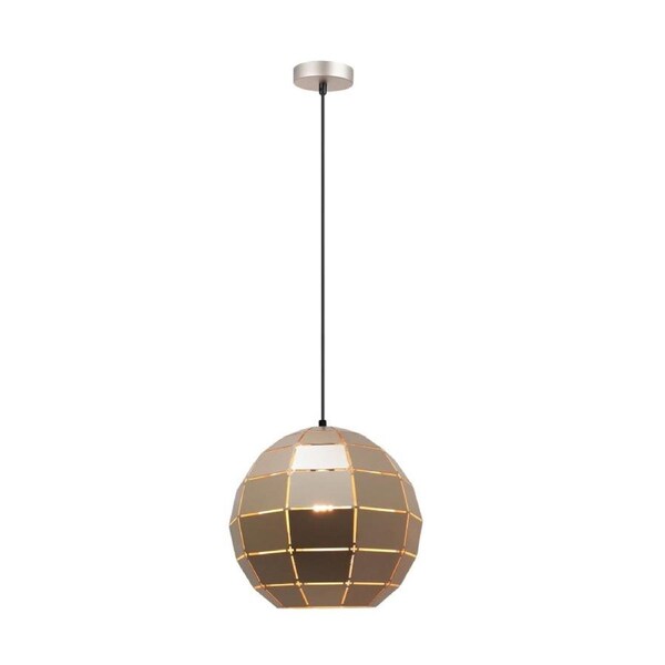 Amy Modern Pendant Lamp Light ES Champagne Gold Tiled Wine Glass