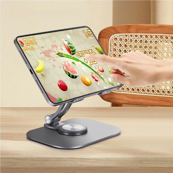360¡ãRotating Aluminum Alloy Folding Desktop Phone Tablet Holder