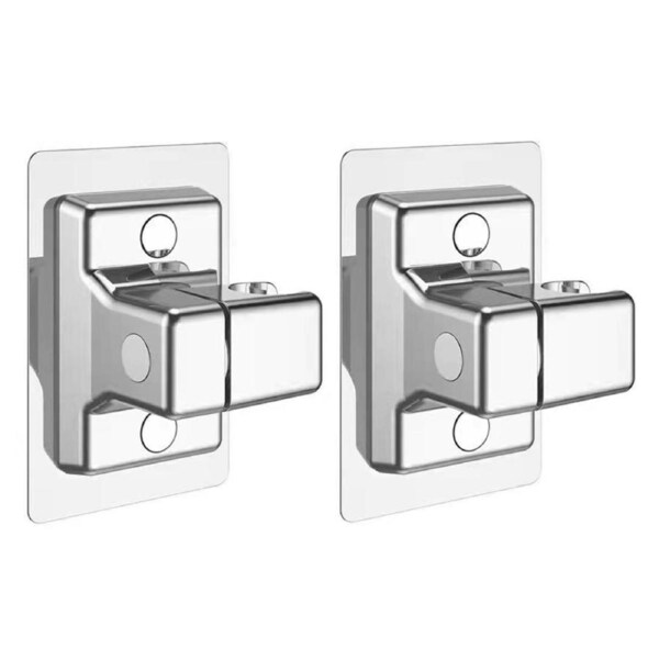 2Pcs Shower Head Holder Wall Mounted Holder Self-adhesive Rotatable Bracket