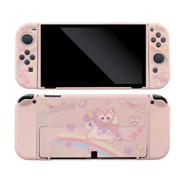 Nevenka Protective TPU Case for Switch Split Soft Shell Case for Switch OLED Shock-B16