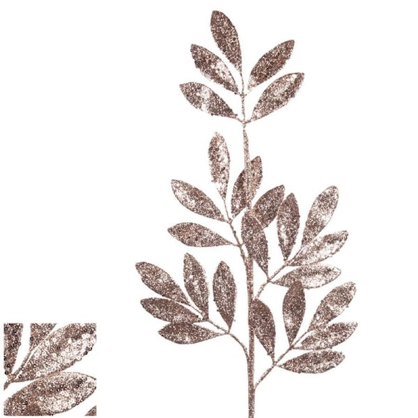 Rose Gold Bay Leaf Stem 68cm