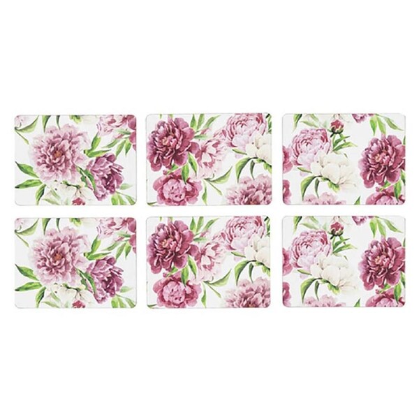 Ashdene Kitchen Cork Backed Placemats & Coasters Rose Delight Set 6