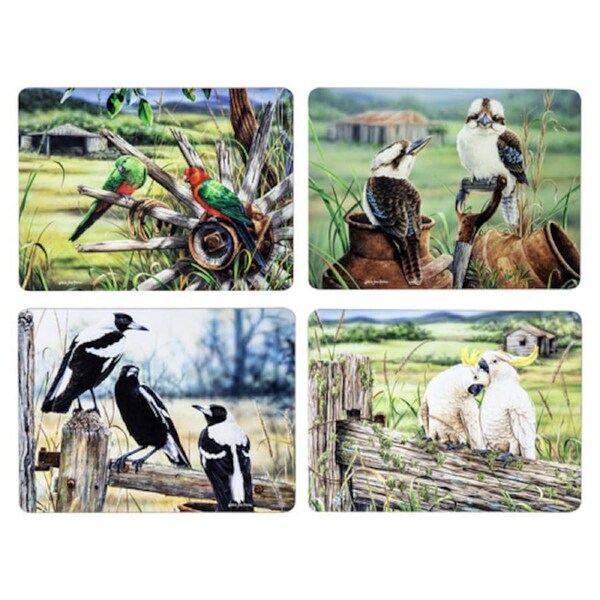 Ashdene Kitchen Cork Backed Placemats & Coasters A Country Life Set 4