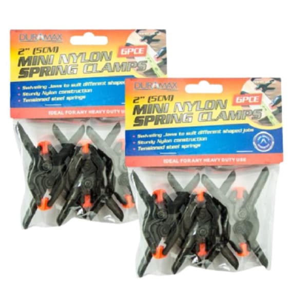 Ozoffer 12Pcs Mini Spring Clamps 5cm
