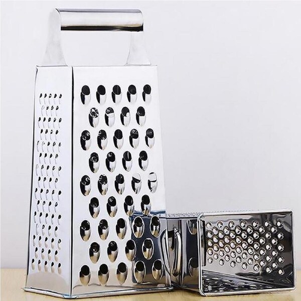 4Sided Food Grater Shredder Carrot Stainless/S Restaurant Quality with Handle