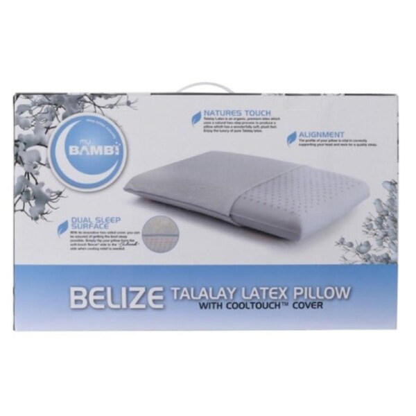 Bambi Belize Luxurious Talalay Latex Medium Profile Pillow