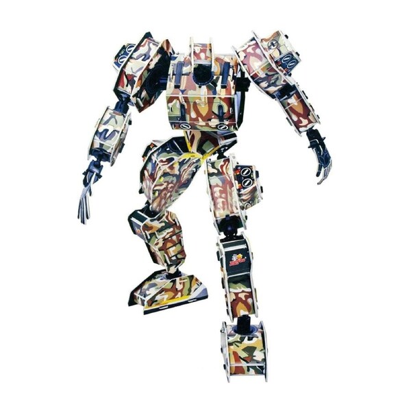 Zilipoo Army Robot DIY 59pcs DIY 3D Puzzle Model Building Kit