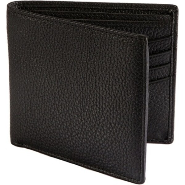 Dents RFID Pebble Grain Leather Billfold Wallet - Black
