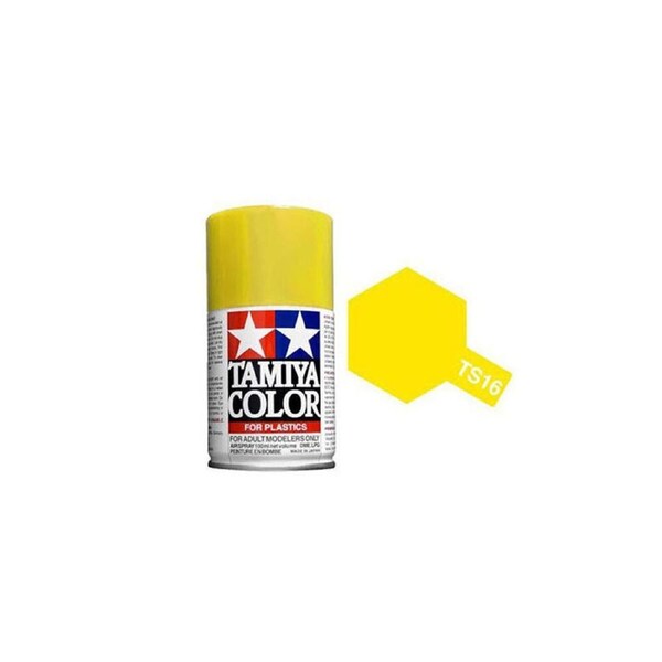 Tamiya 100ml TS-16 Yellow Spray Paint 85016