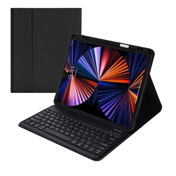 Nevenka Removable Square Keyboard Case For iPad Pro 12.9 with Pen Slot-Black