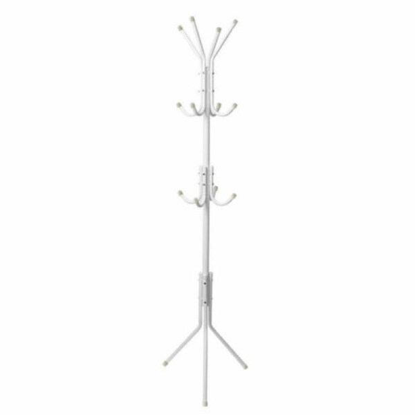 12 Hook Coat Hanger Stand - White