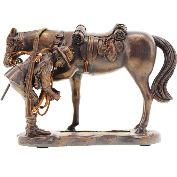 Master Creations Caring Hands Light Horse Miniature Figurine Anzac statue