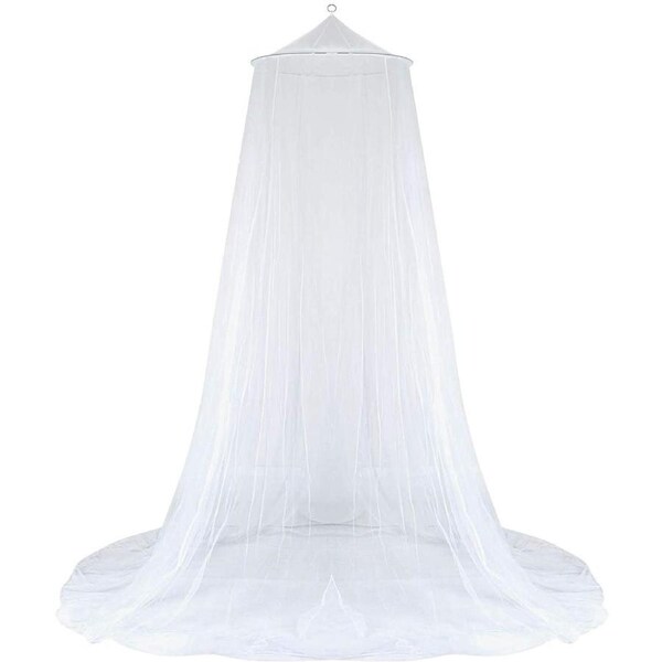 Universal Mosquito Net Hanging Bed Canopy Netting for Single to King Size Beds, Camping Travel Protection for Adult Kid Baby