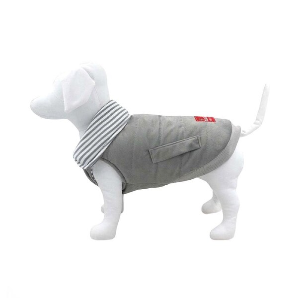 Louie Living Dog/Pet Reversible Lightweight Sweater/Puffer vest Lrg Light Grey