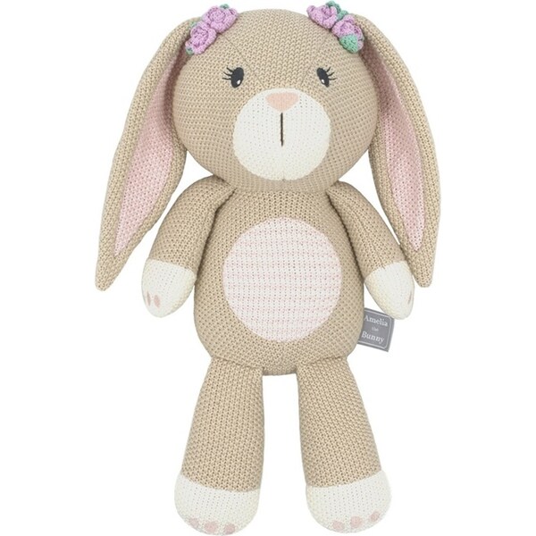 Living Textiles Baby/Newborn/Infant Cotton Knitted Character Amelia the Bunny
