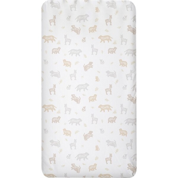 Lolli Living Infant/Newborn Cotton Bedside Bassinet Fitted Sheet Bosco Bear