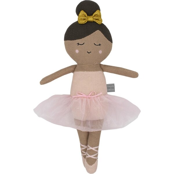 Living Textiles Baby/Newborn/Infant Cotton Gabriella the Ballerina Knitted Toy