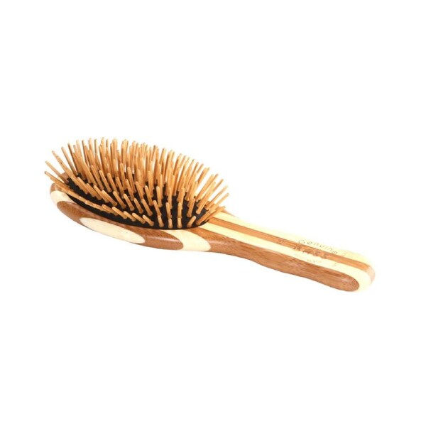 Small Oval Bamboo Hairbrush - The Green Brush - Bass Brushes