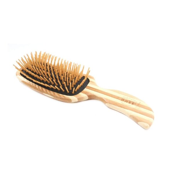Semi 'S' Shape Bamboo Hairbrush - The Green Brush - Bass Brushes